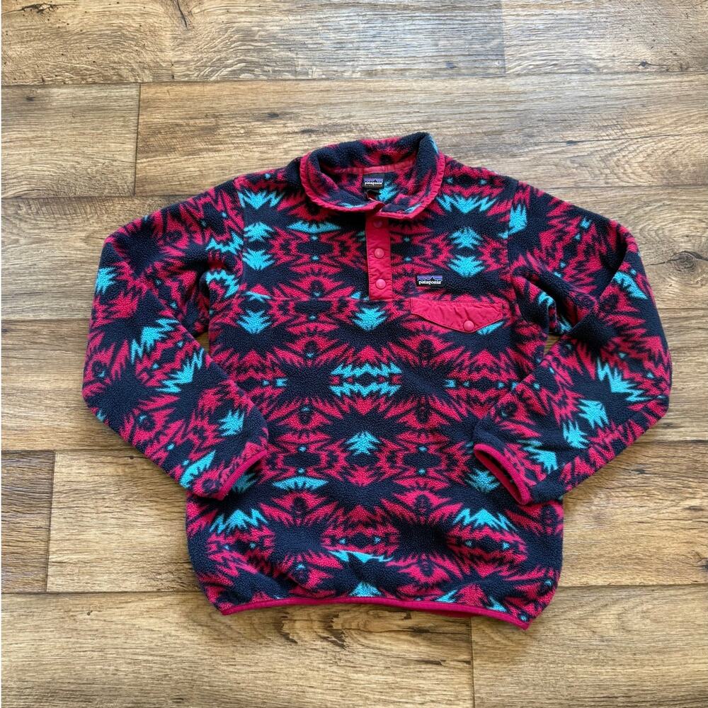 Patagonia Synchilla Aztec Tribal Print Pullover